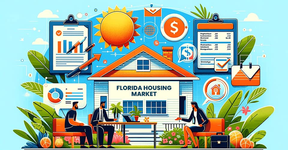 A homebuyers learning about housing market in Florida