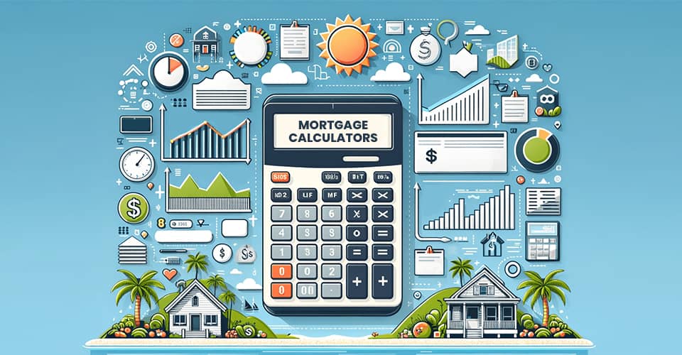 An infographic highlight mortgage calculation in Florida